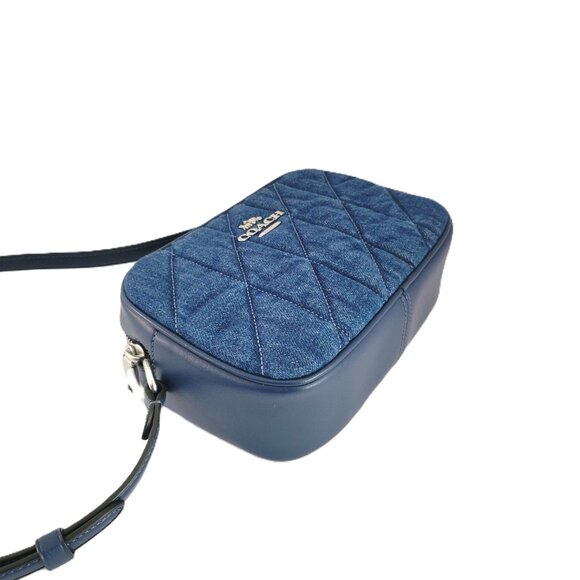 Coach CAP99 Mini Jamie Quilted Denim Camera Bag Crossbody Handbag - Picture 6 of 7